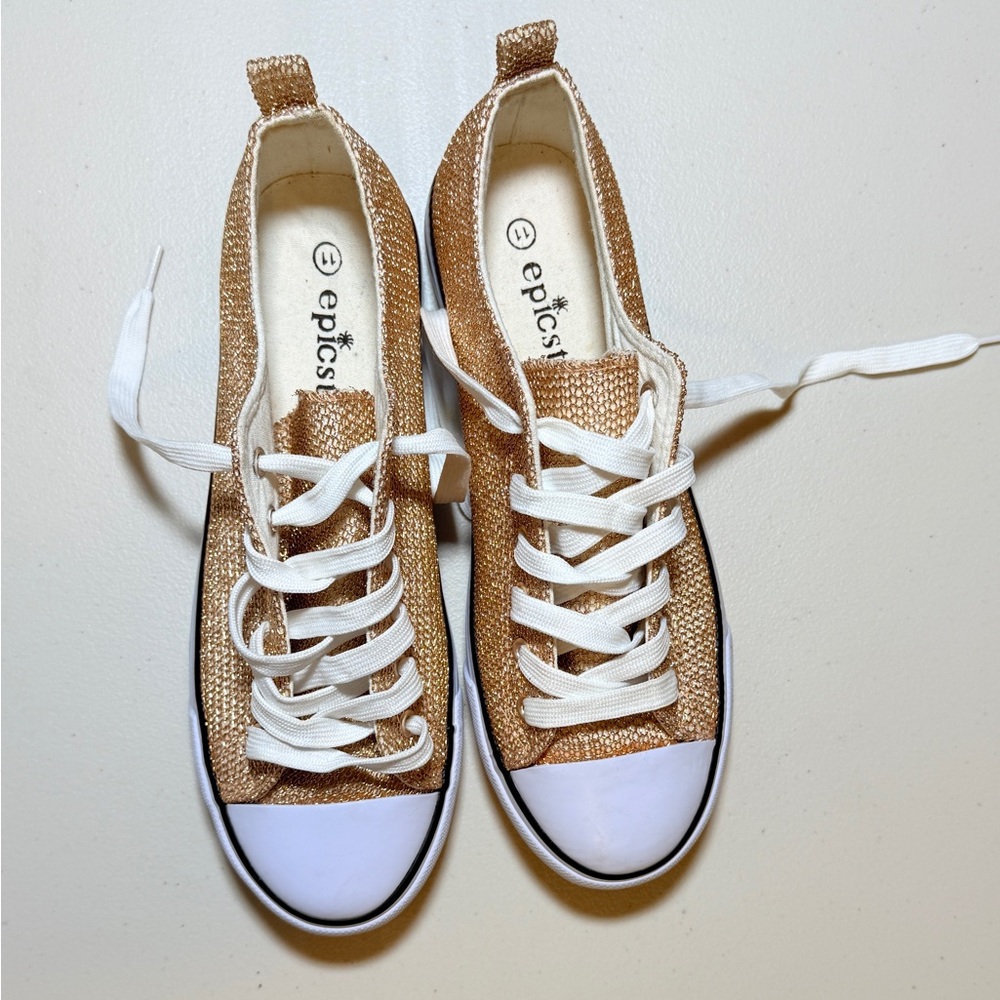 Women's gold Sneakers
